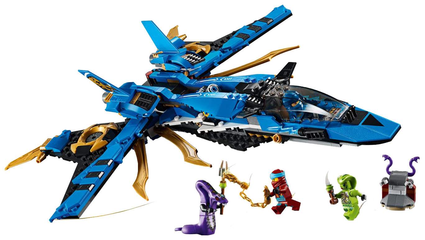 Купить конструктор LEGO Ninjago 70668 Штормовой истребитель Джея, цены на  Мегамаркет | Артикул: 100024215918