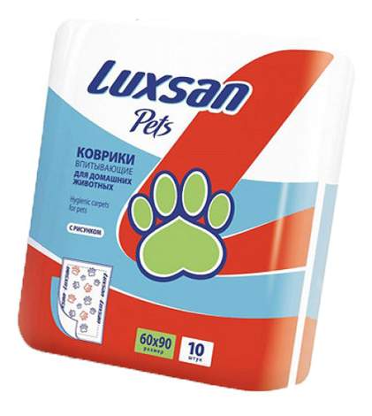 Пеленки для кошек и собак одноразовые LUXSAN Premium 90 x 60 см, 10 шт