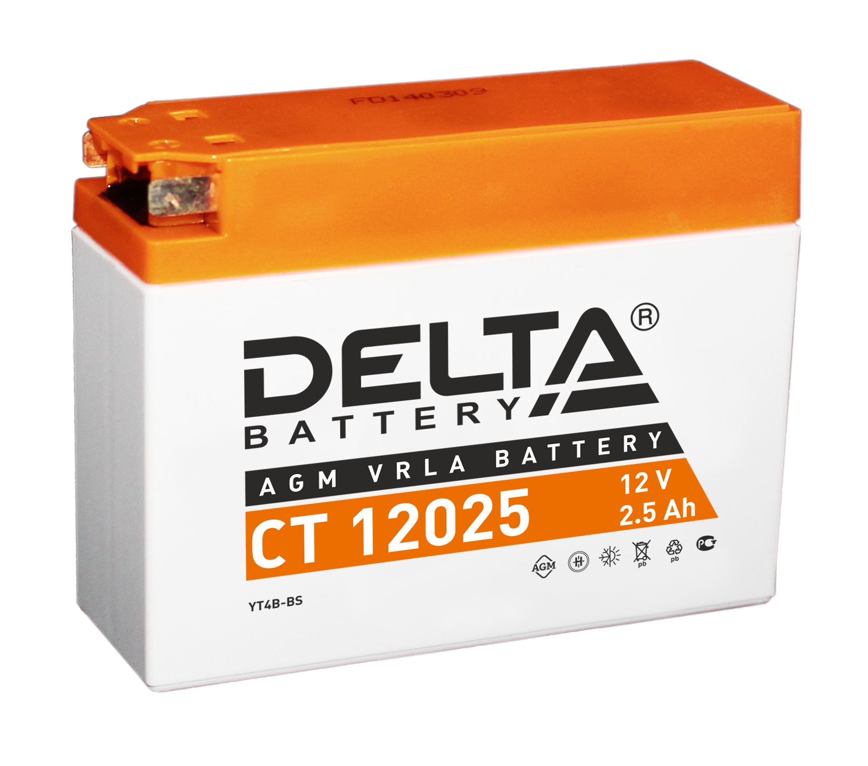 Купить аккумулятор автомобильный Delta CT 12025 2.5 Ач, цены на Мегамаркет | Артикул: 100023198219