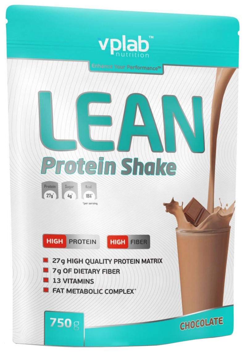 Протеин VPLab Lean Protein Shake, 750 г, chocolate