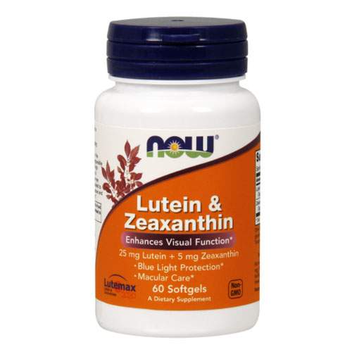 NOW Lutein Zeaxanthin 60 капсул - комплекс антиоксидантов лютеин и зеаксантин для глаз - купить в Гипермаркет Здоровья, цена на Мегамаркет