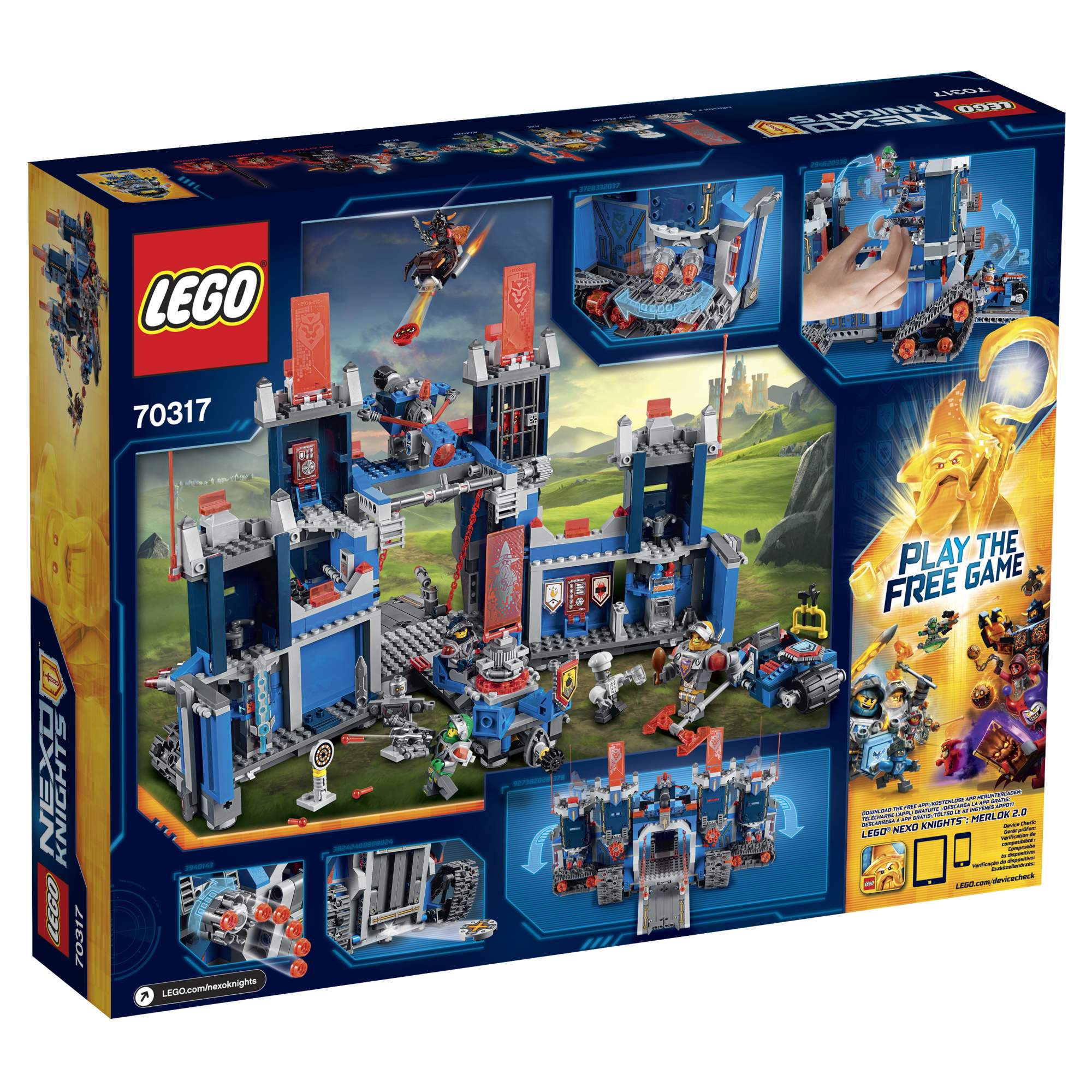 Купить конструктор LEGO Nexo Knights Фортрекс - мобильная крепость (70317),  цены на Мегамаркет | Артикул: 100000075419