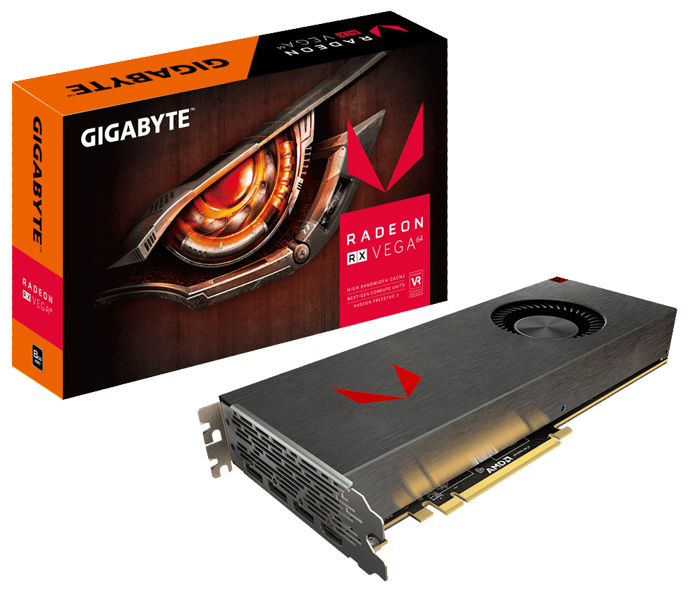 Видеокарта GIGABYTE AMD Radeon RX VEGA 64 SILVER (GV-RXVEGA64SIL-8GD-B) –  купить в Москве, цены в интернет-магазинах на Мегамаркет