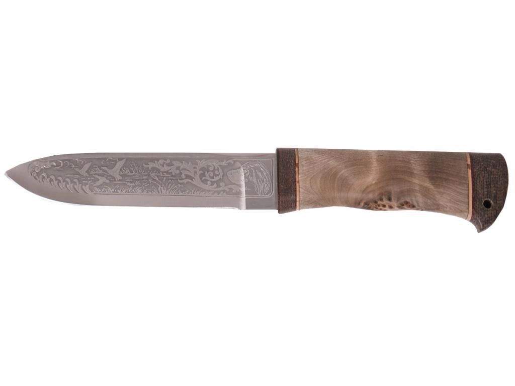 Туристический нож Златоуст НС-54, коричневый - купить в AIR-GUN.RU, цена на Мегамаркет