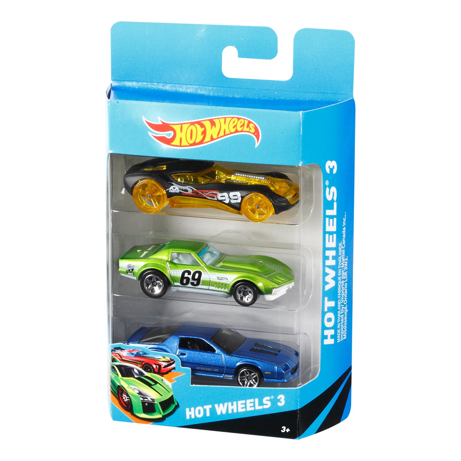 Купить набор пластиковых машинок Hot Wheels® (упаковка из 3-х) K5904 FJB72,  цены на Мегамаркет