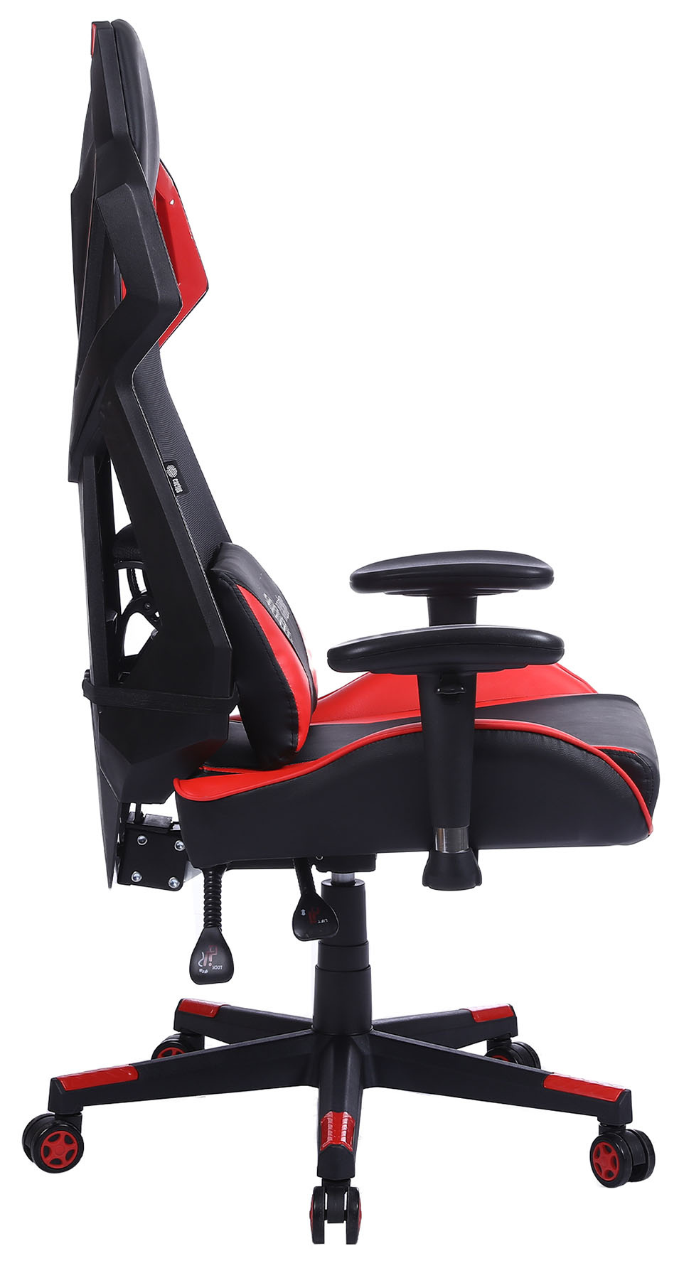 Кресло игровое  CS-CHR-090BLR черный/красный эко.кожа пластик .