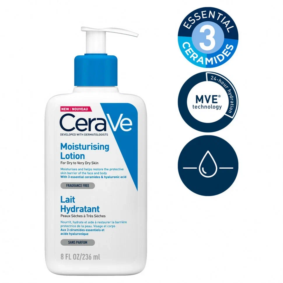 Купить лосьон для лица CeraVe Daily Moisturizing Lotion 236 мл, цены на Мегамаркет | Артикул: 100023632183