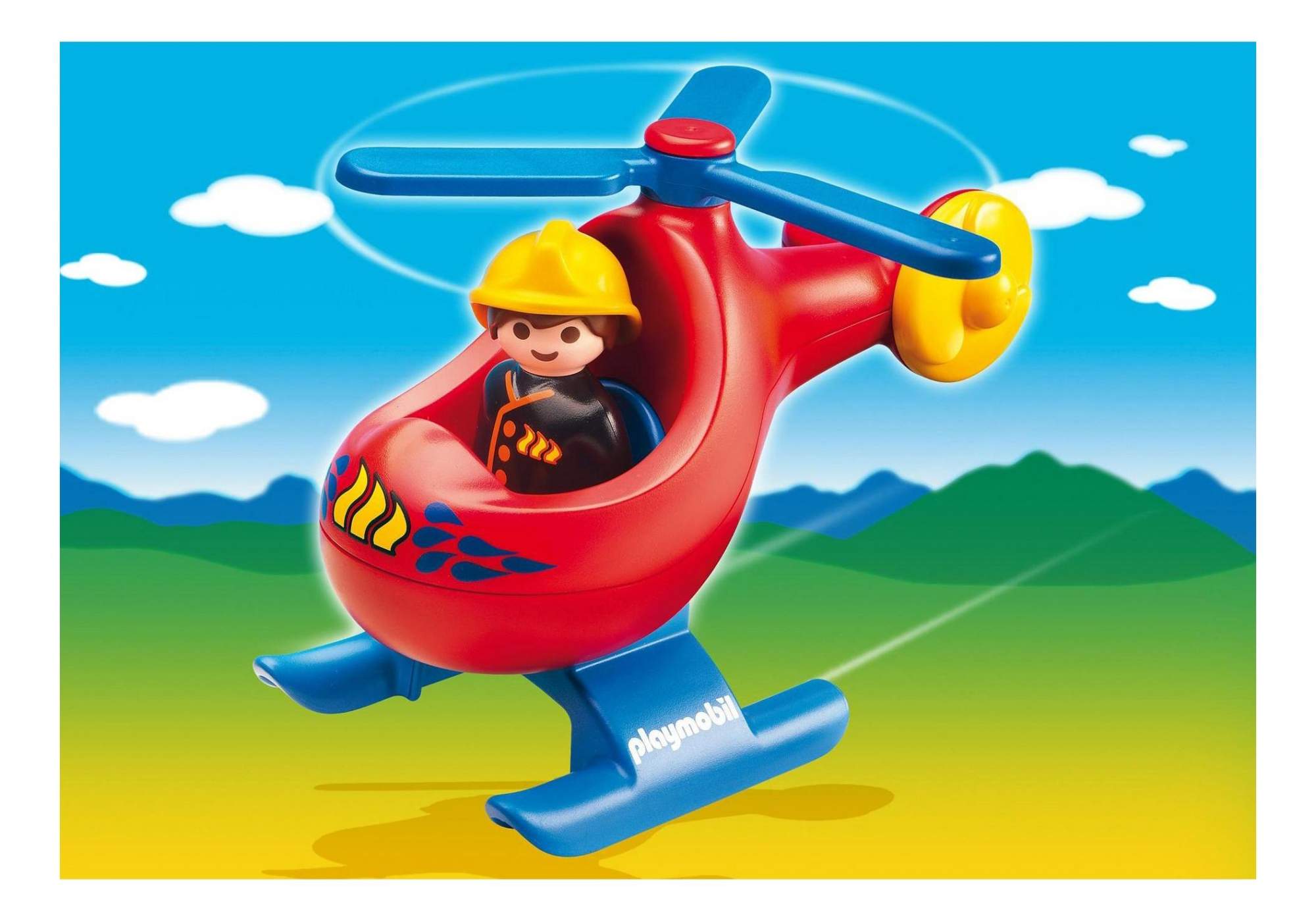 Playmobil пожарный вертолет