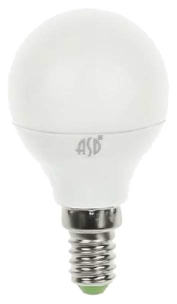 Лампочка ASD LED-ШАР-standard 7.5Вт 160-260В Е14 3000К 600Лм