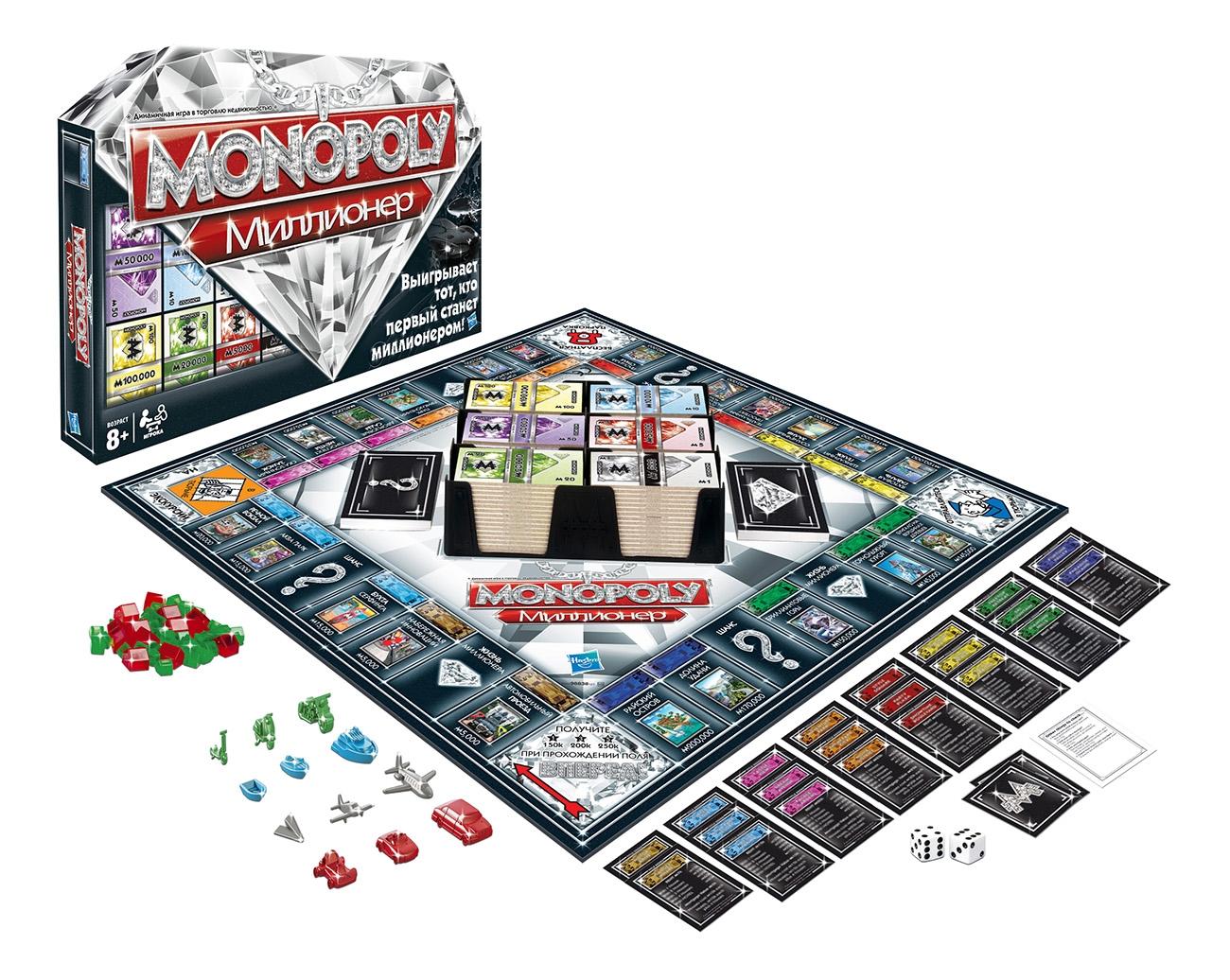 Экономическая настольная игра Monopoly Монополия Миллионер 98838 - отзывы  покупателей на Мегамаркет