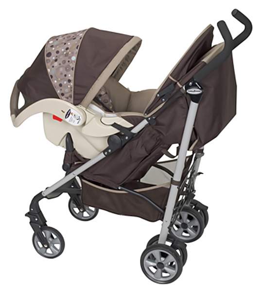 2 1 Baby Trend Euroride Travel System cocoa