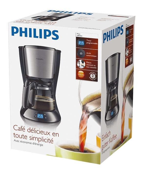 Кофеварка капельного типа Philips HD7459/20 Black/Silver