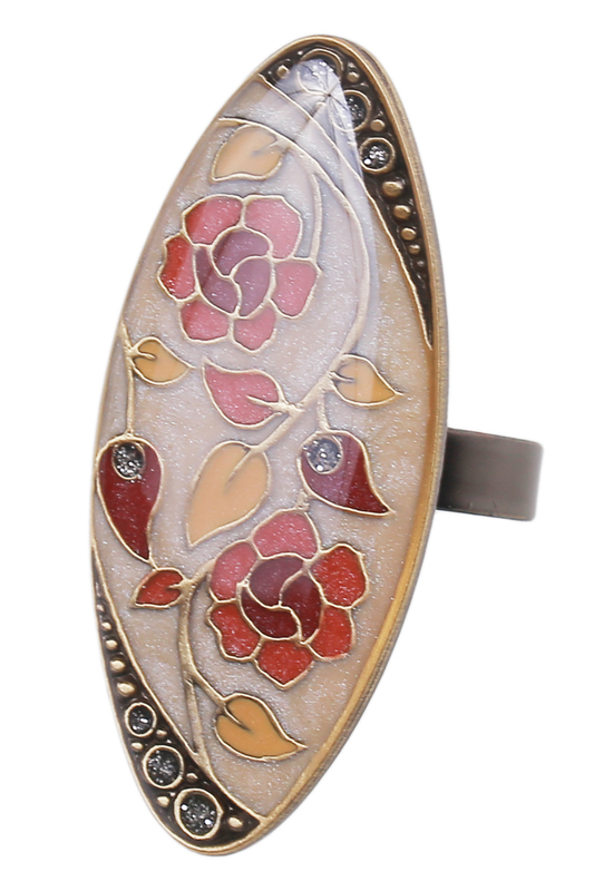Кольцо женское Clara Bijoux K77112-2 коричневое