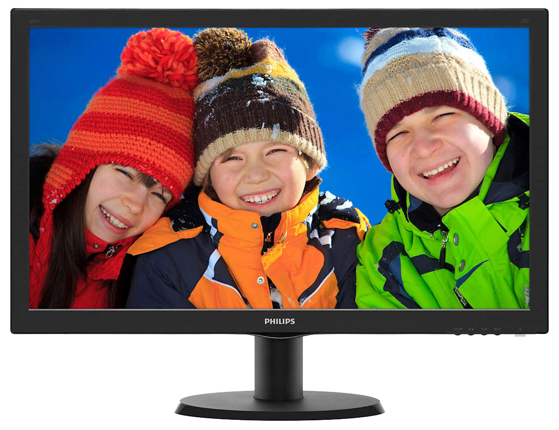 23.6" Монитор Philips 243V5QHABA Black 60Hz 1920x1080 VA, купить в Москве, цены в интернет-магазинах на Мегамаркет