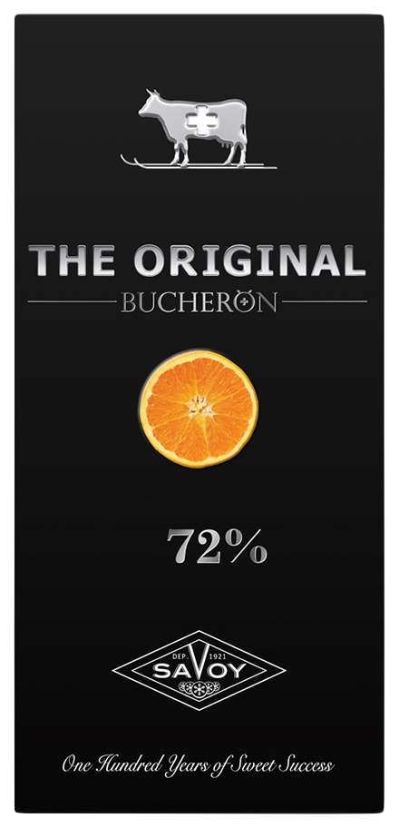 Шоколад Bucheron the original горький 72% с кусочками апельсина 100 г