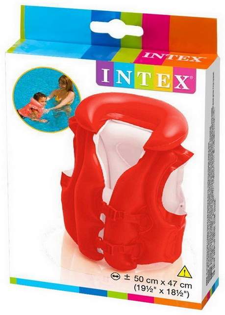 Жилет надувной Intex Делюкс для детей от 3 до 6 лет 50х47см