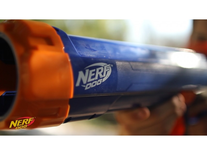 Запускатель мячей для собак NERF Tennis Ball Blaster, синий, длина 50 см