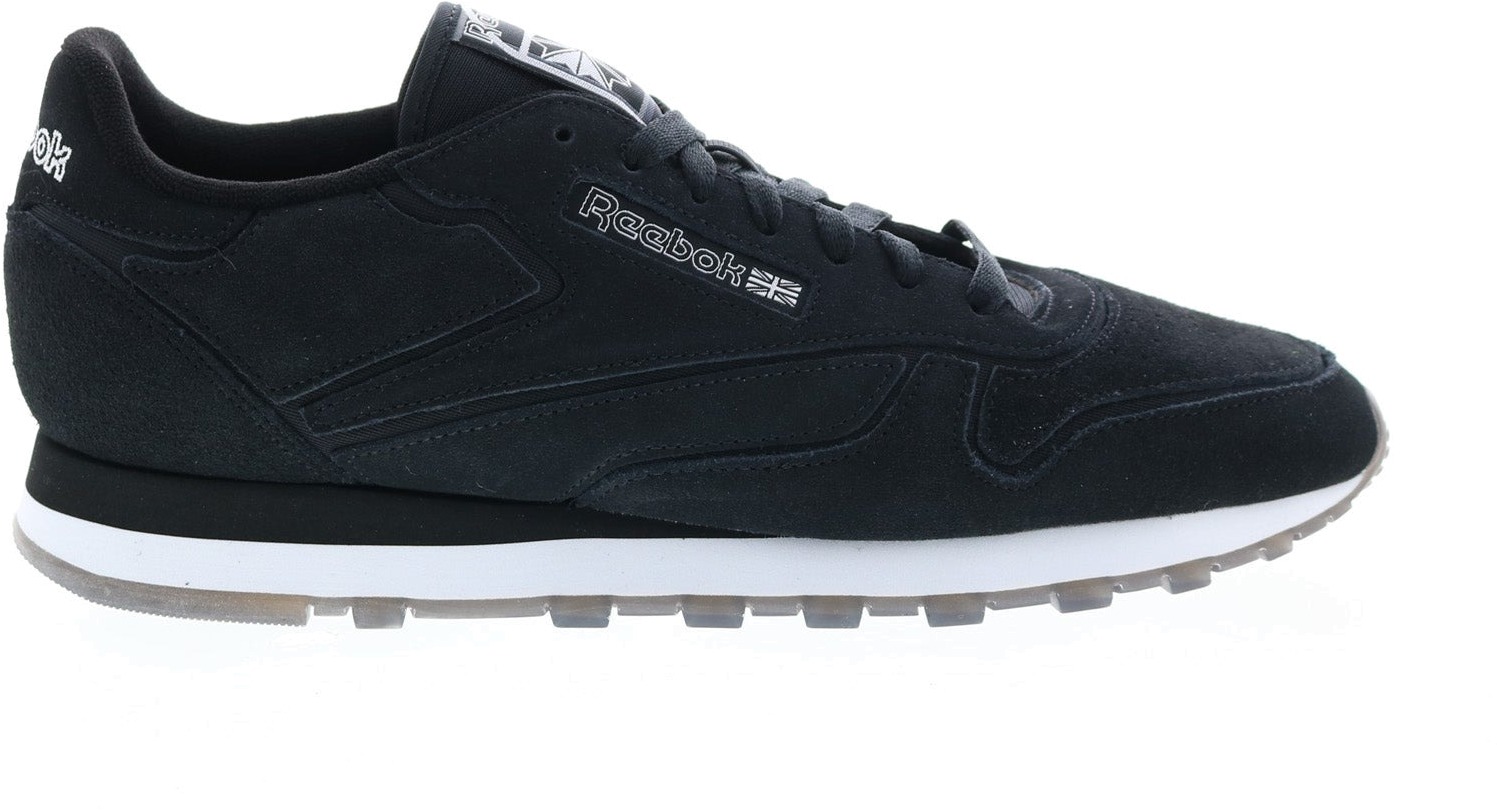 Кроссовки мужские Reebok CLASSIC LEATHER черные 10.5 US - купить в Стокманн, цена на Мегамаркет