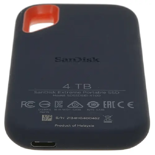 Внешний Ssd диск Sandisk Extreme Portable V2 4 ТБ 1050 МБсек Sdssde61 4t00 G25 купить в 8792