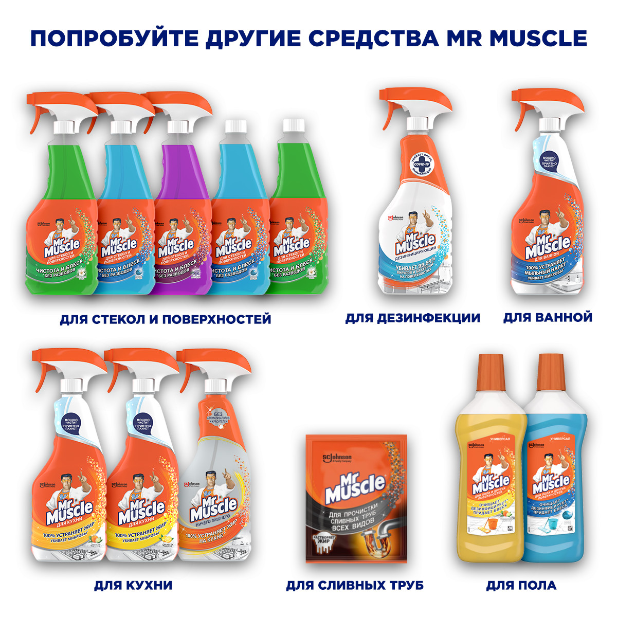 Средство для очистки труб и сливов Mr.Muscle 70 г - отзывы покупателей на  Мегамаркет | 100000585381