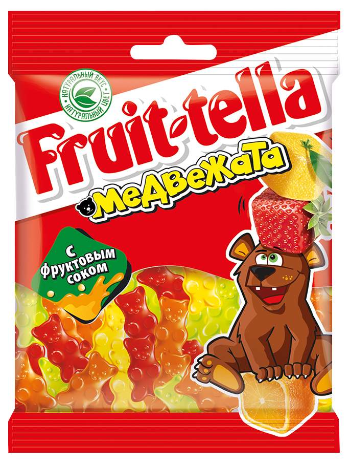 Мармелад жевательный Fruit-tella Медвежата с фруктовым соком 70 г