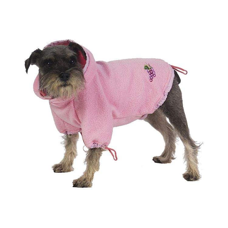 Толстовка для собак ТУЗИК размер XS женский, розовый, длина спины 16 см