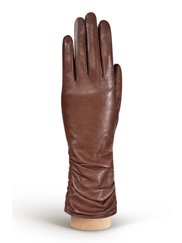 Перчатки женские Eleganzza IS98328 коричневые 6.5