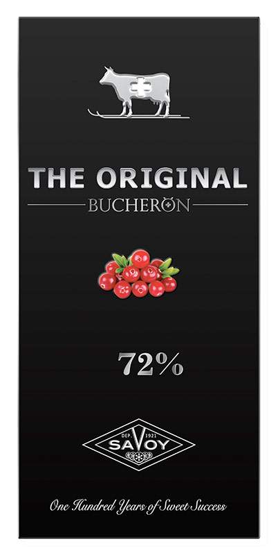 Шоколад Bucheron the original горький 72% с кусочками клюквы 100 г