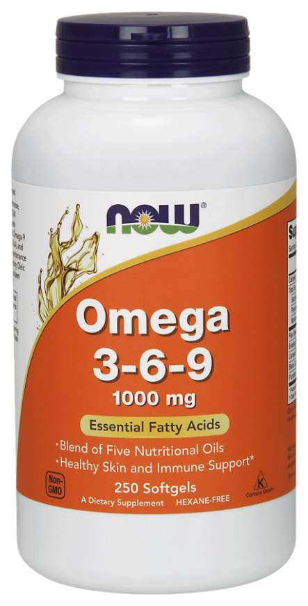 NOW Omega 3-6-9 1000 250 капсул