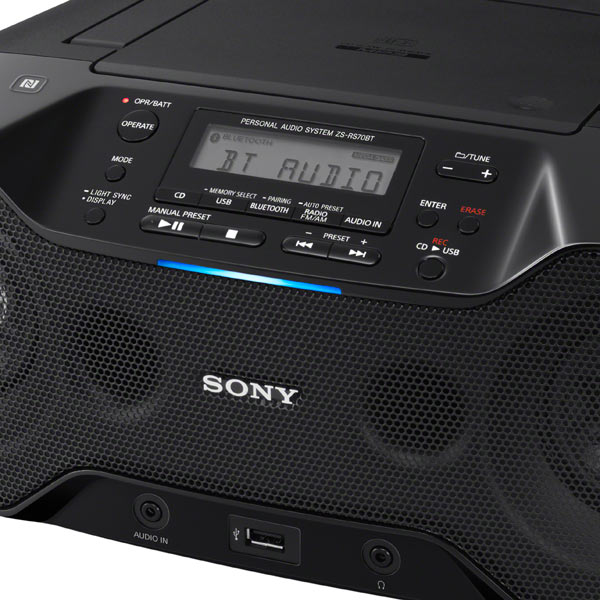 Магнитола Sony ZS-RS70BT Black, купить в Москве, цены в интернет