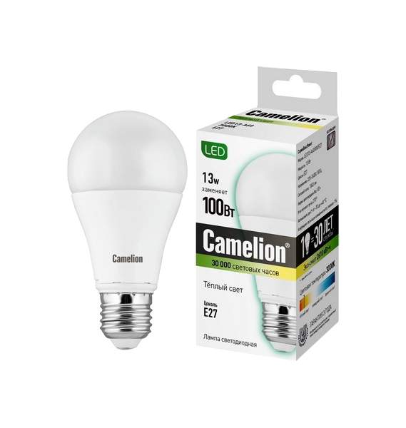 Светодиодная лампа Camelion BasicPower LED13-A60/845/E27 12046 Белый