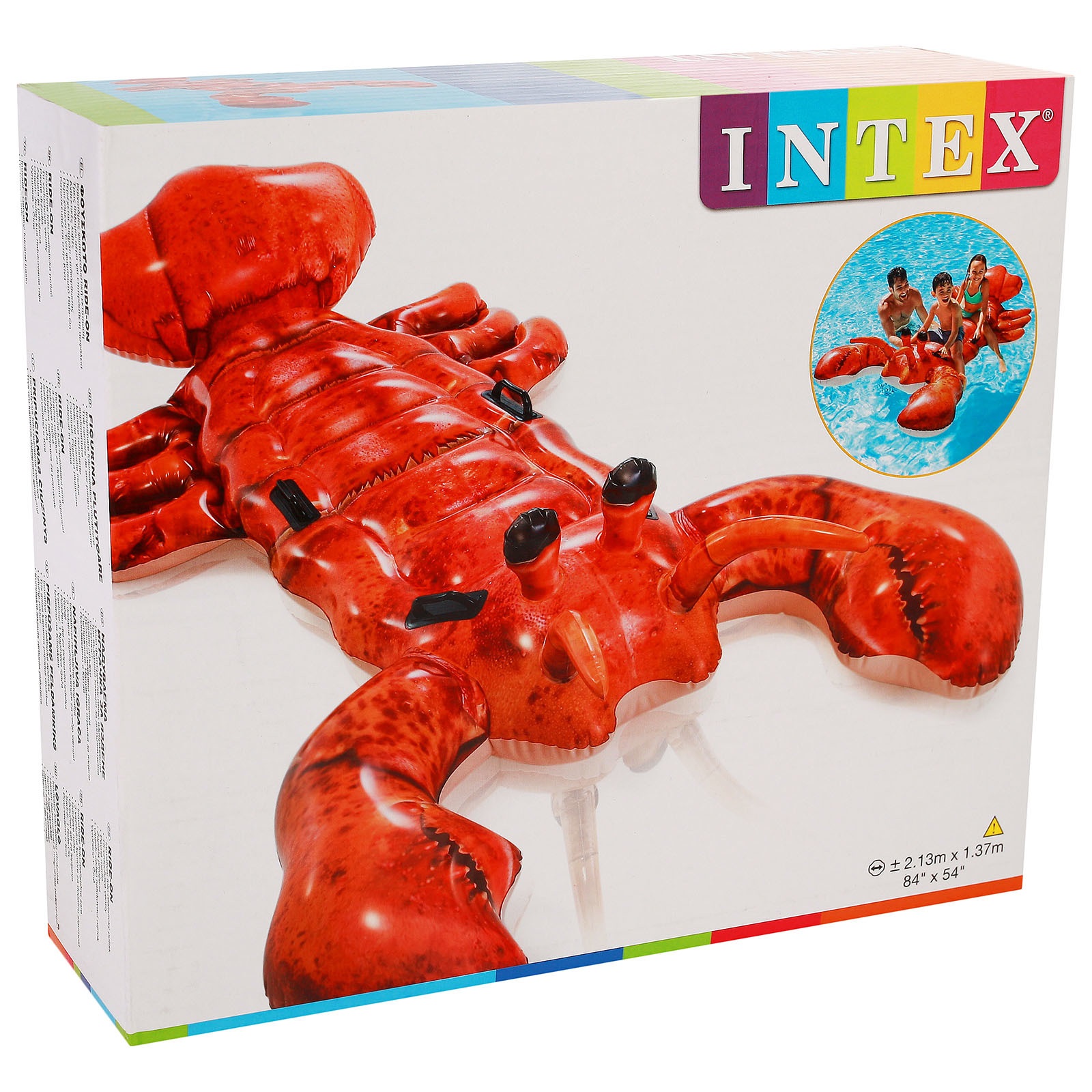 Надувная игрушка Intex лобстер, 213х137 см, от 3 лет