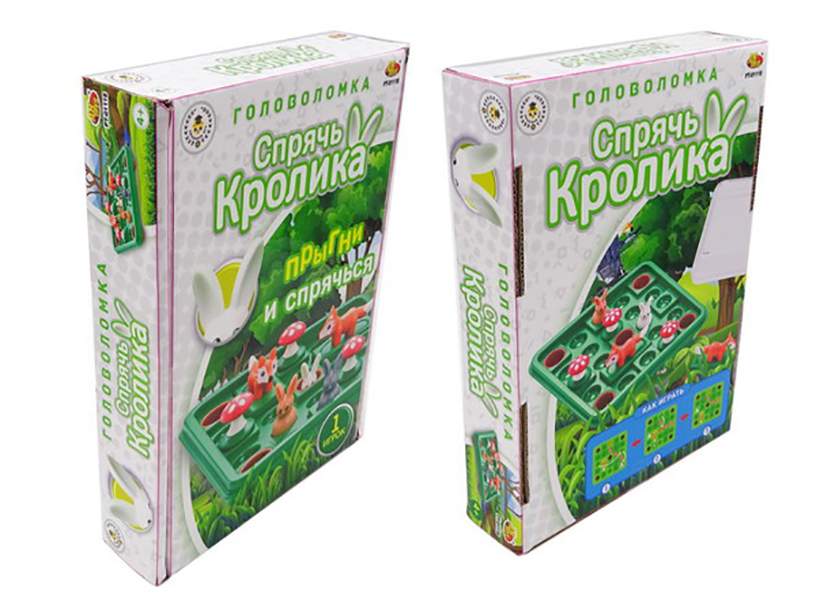 Игра настольная головоломка "Спрячь кролика"