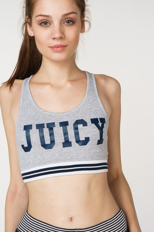 Топ женский Juicy Couture JWTKT113088/049 серый XS