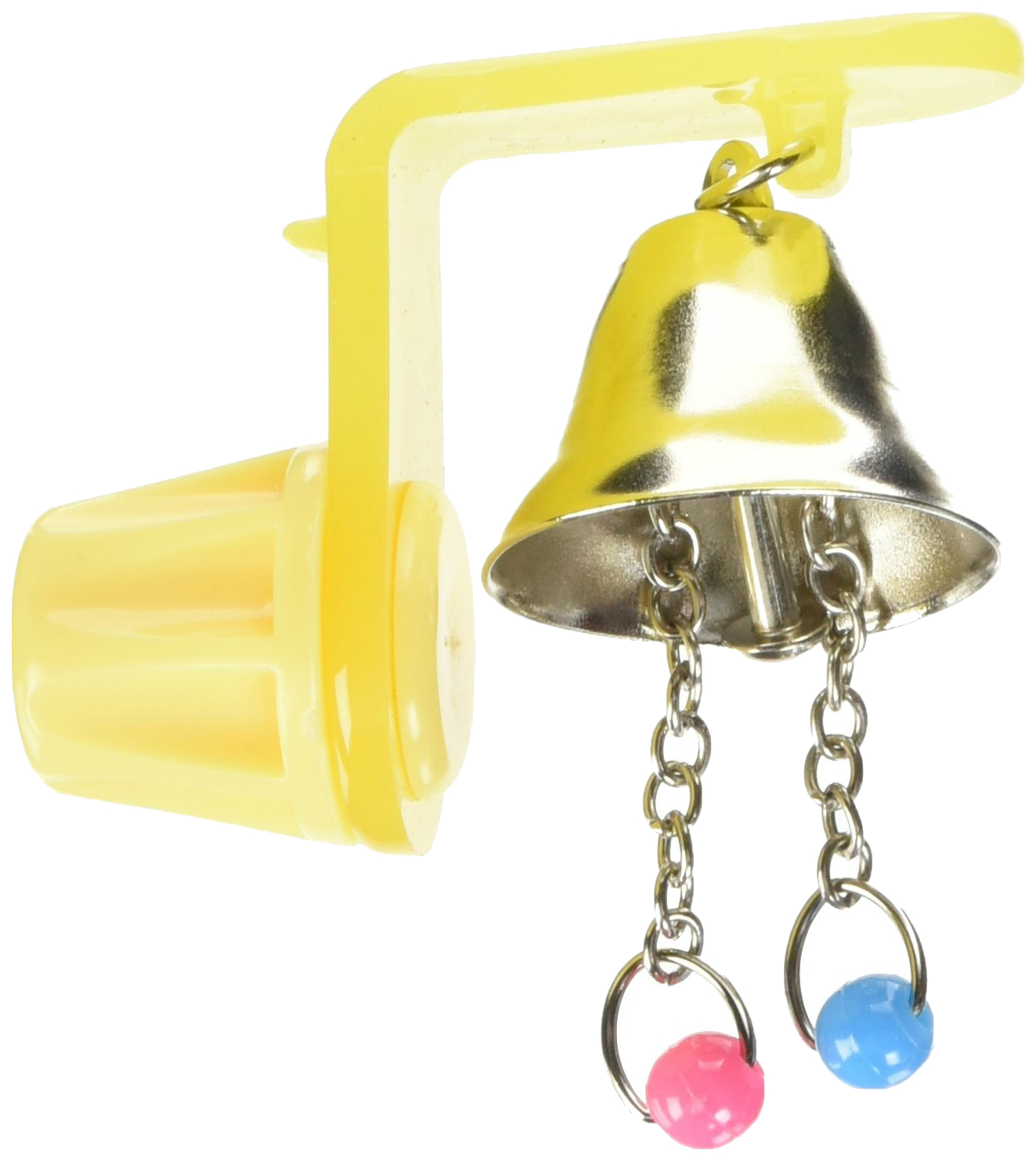 Колокольчик для попугаев JW Small Bell Toy, разноцветный, 3.9х3.9х8.8 см