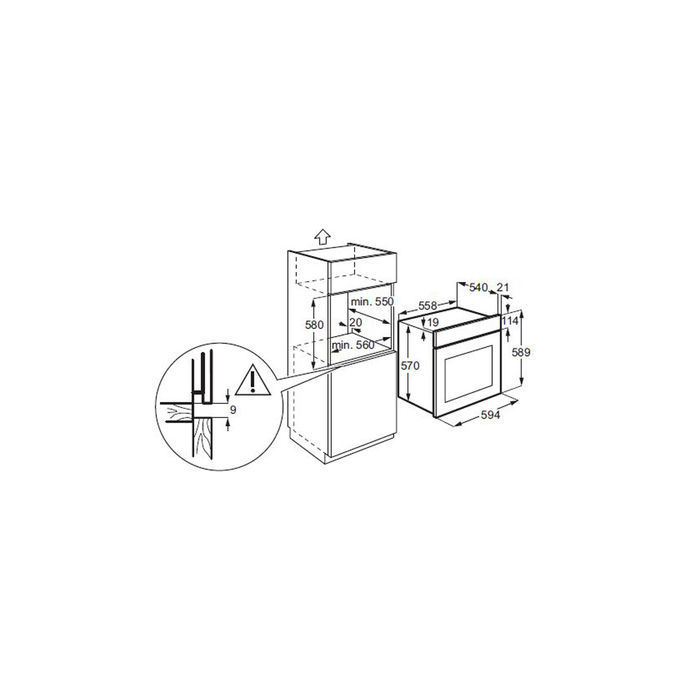 Духовой шкаф electrolux ezb53430ak