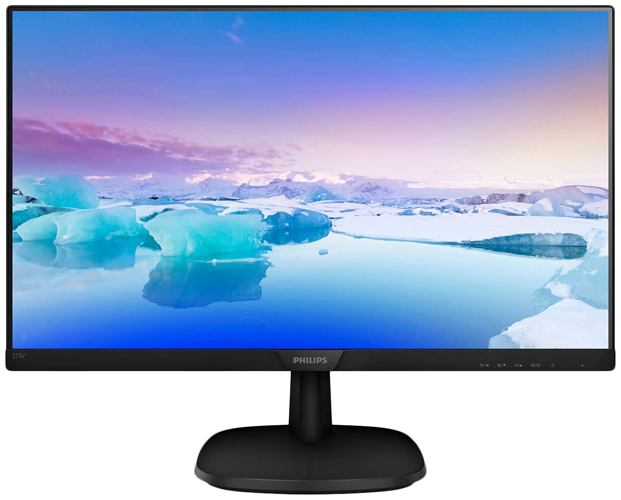 27" Монитор Philips 273V7QDSB/00 Black 60Hz 1920x1080 IPS - купить в Мегамаркет МСК Подольск, цена на Мегамаркет