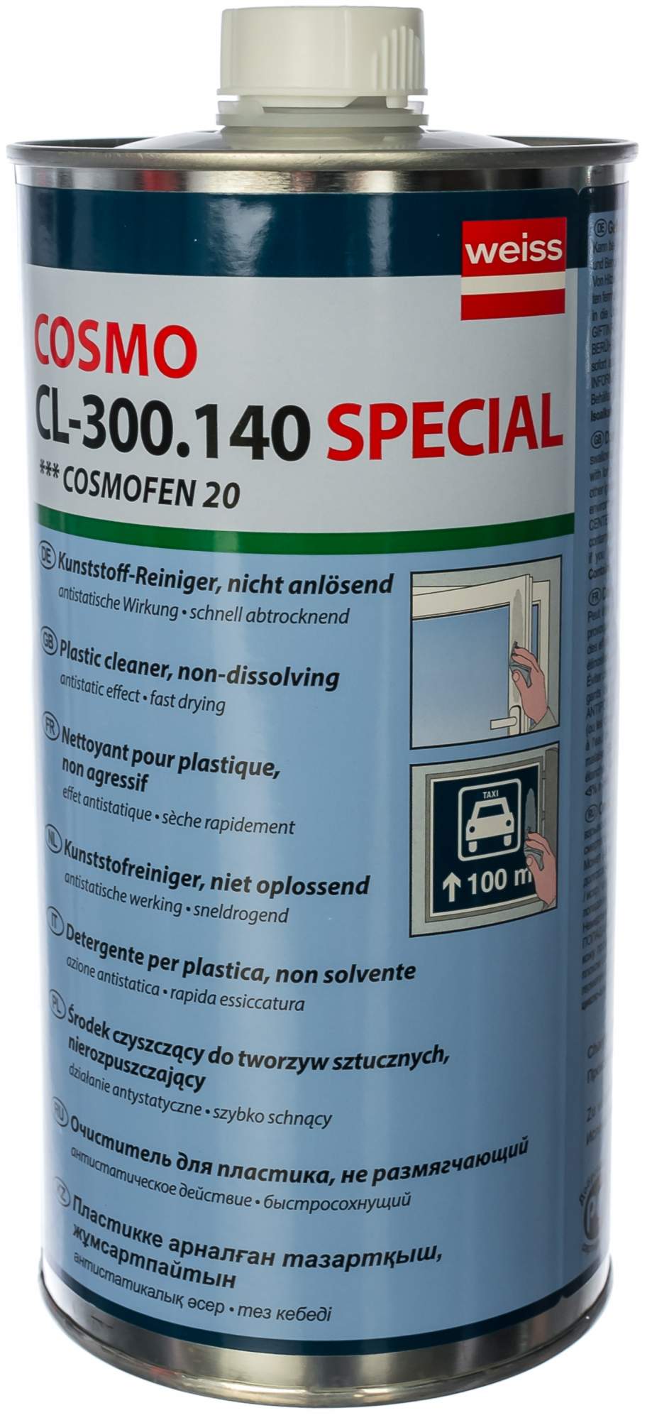 Очиститель для ПВХ нерастворяющий COSMOFEN CL-300.140 20 1 л