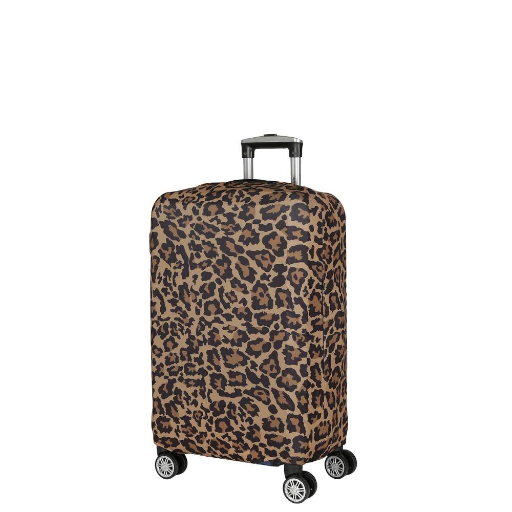 Чехол для чемодана Fabretti W1017 черный/коричневый S