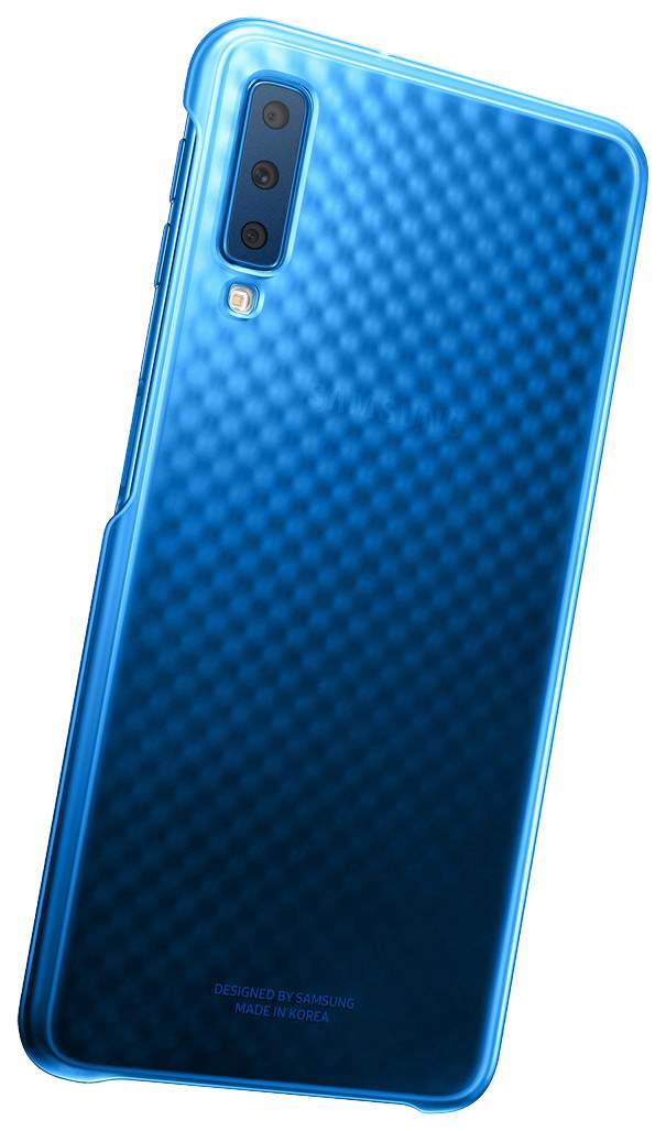 Чехол для смартфона Samsung Gradation Cover для A7 2018 (A750) синий EF-AA750CLEGRU