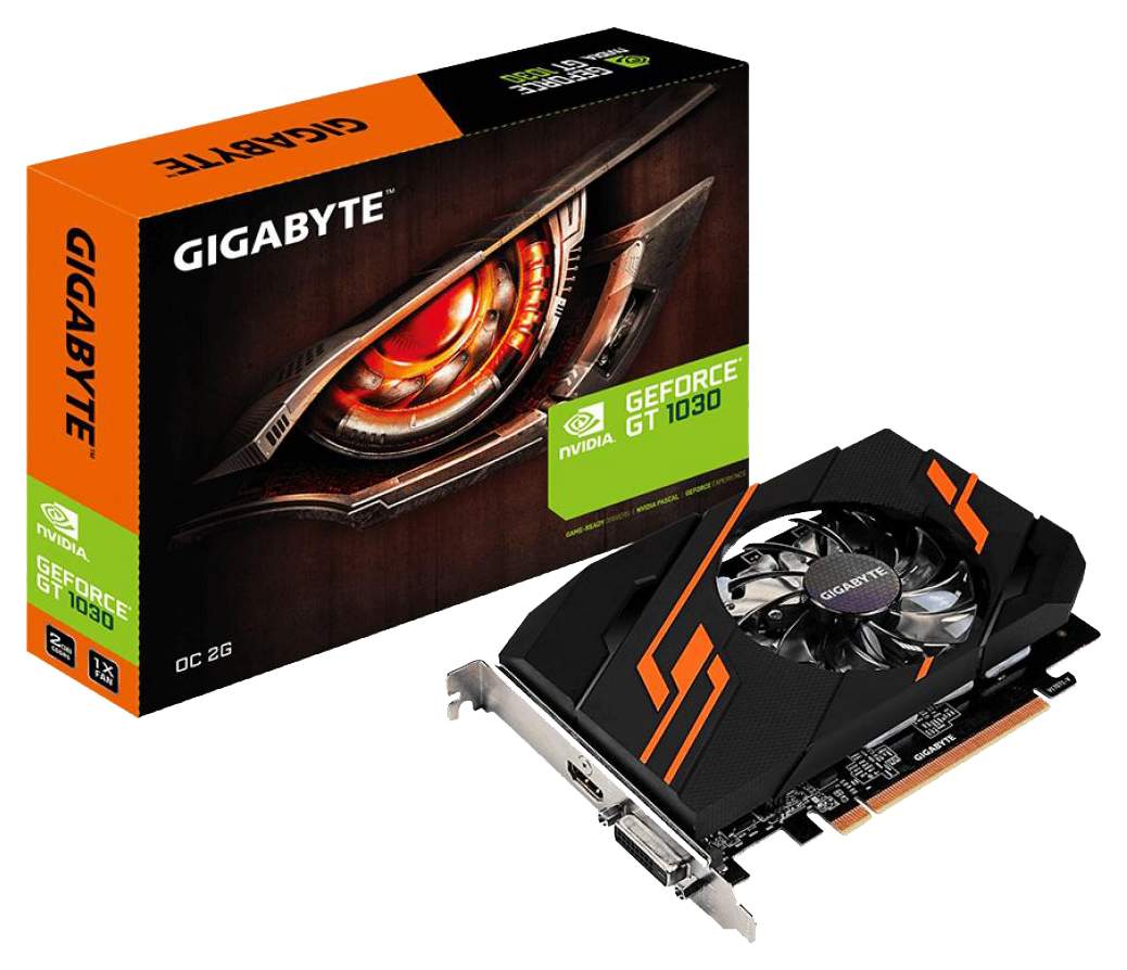 Видеокарта GIGABYTE NVIDIA GeForce GT 1030 OC (GV-N1030OC-2GI) - купить в  Видеолайн, цена на Мегамаркет