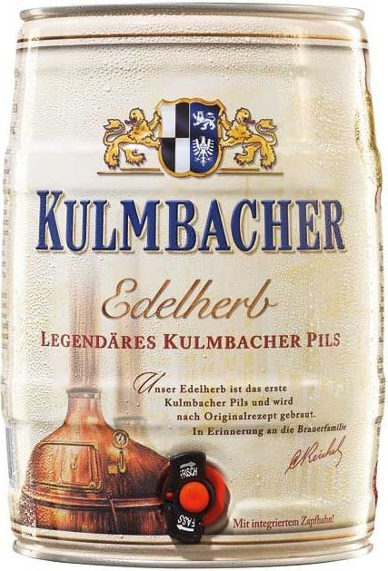 Пиво Kulmbacher Edelherb Premium Pils mini keg 5 л - купить в ЛЕНТА алкоголь - СберМаркет. Цена по карте лояльности Лента, цена на Мегамаркет