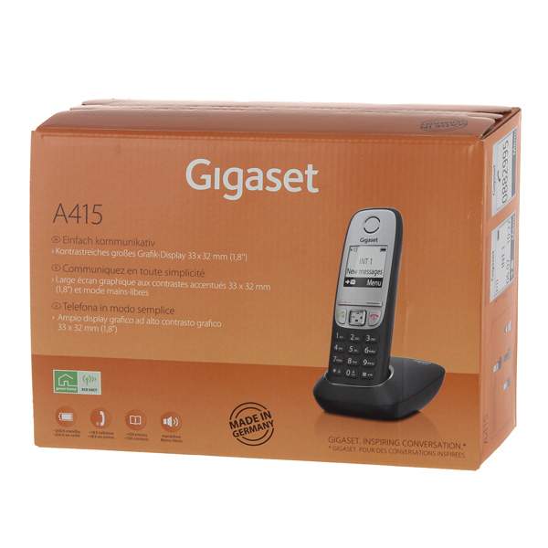 Телефон DECT Gigaset A415 Black