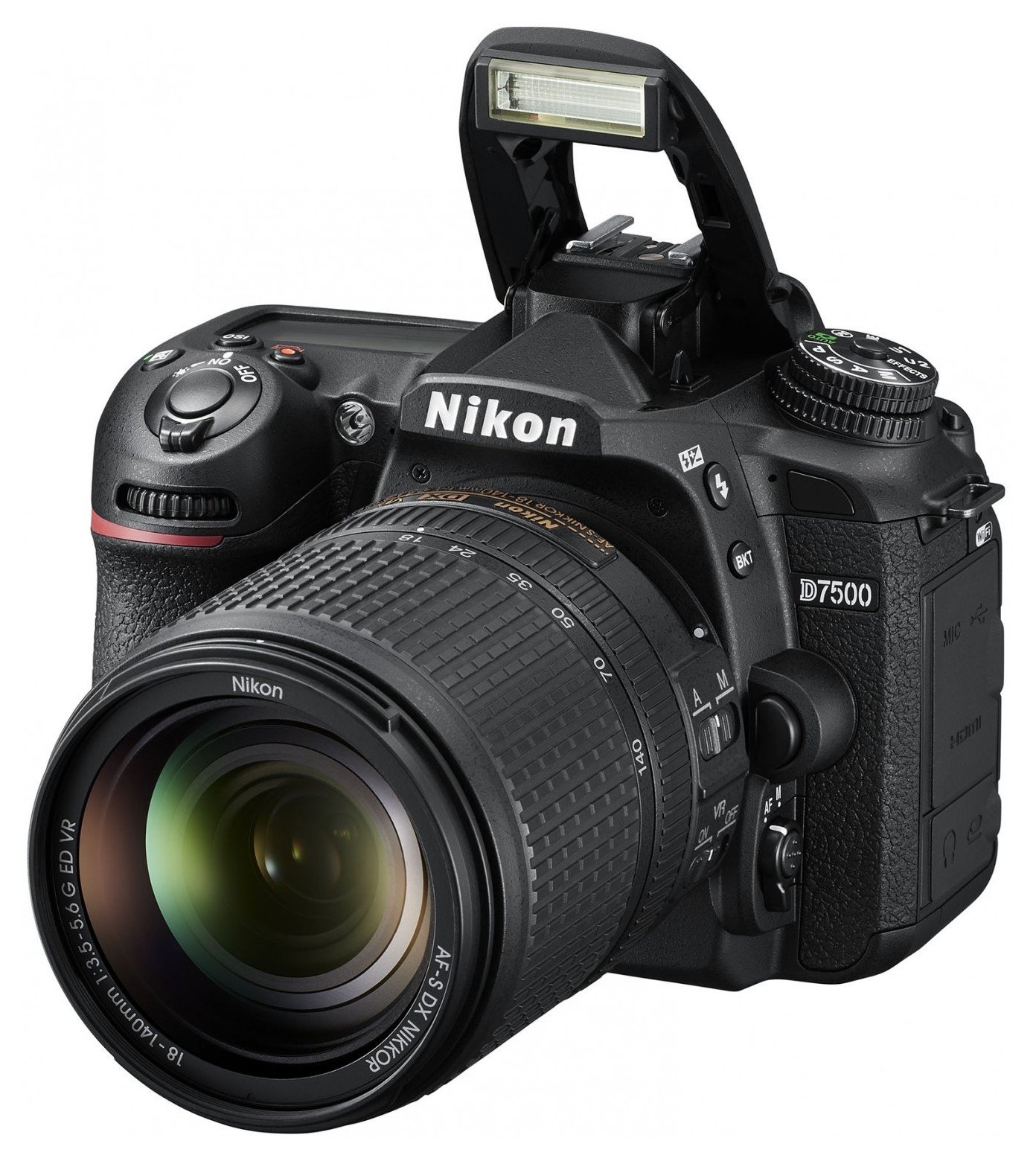 Фотоаппарат зеркальный Nikon D7500 18-140mm VR Black, купить в Москве, цены в интернет-магазинах на Мегамаркет