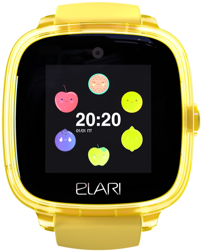 Детские смарт-часы ELARI Kidphone Fresh Yellow/Yellow, купить в Москве, цены в интернет-магазинах на Мегамаркет