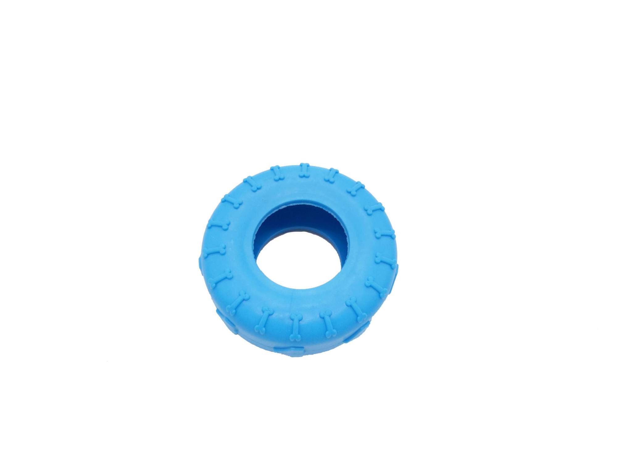 Жевательная игрушка для собак HOMEPET Шина, голубой, длина 9.5 см