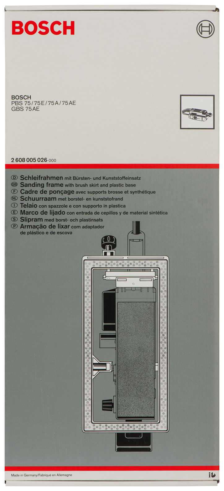 Шлифовальная платформа Bosch GBS/PBS 75 A/AE 2608005026 купить в  интернет-магазине, цены на Мегамаркет