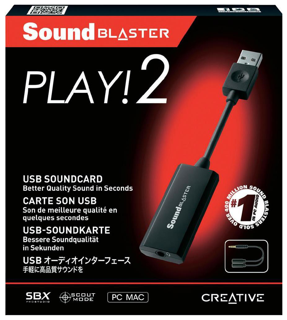 Внешняя звуковая карта creative sound blaster play 3