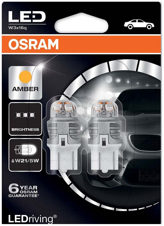 Лампа светодиодная автомобильная OSRAM 1.5W 12VW3X16Q (7915YE-02B)