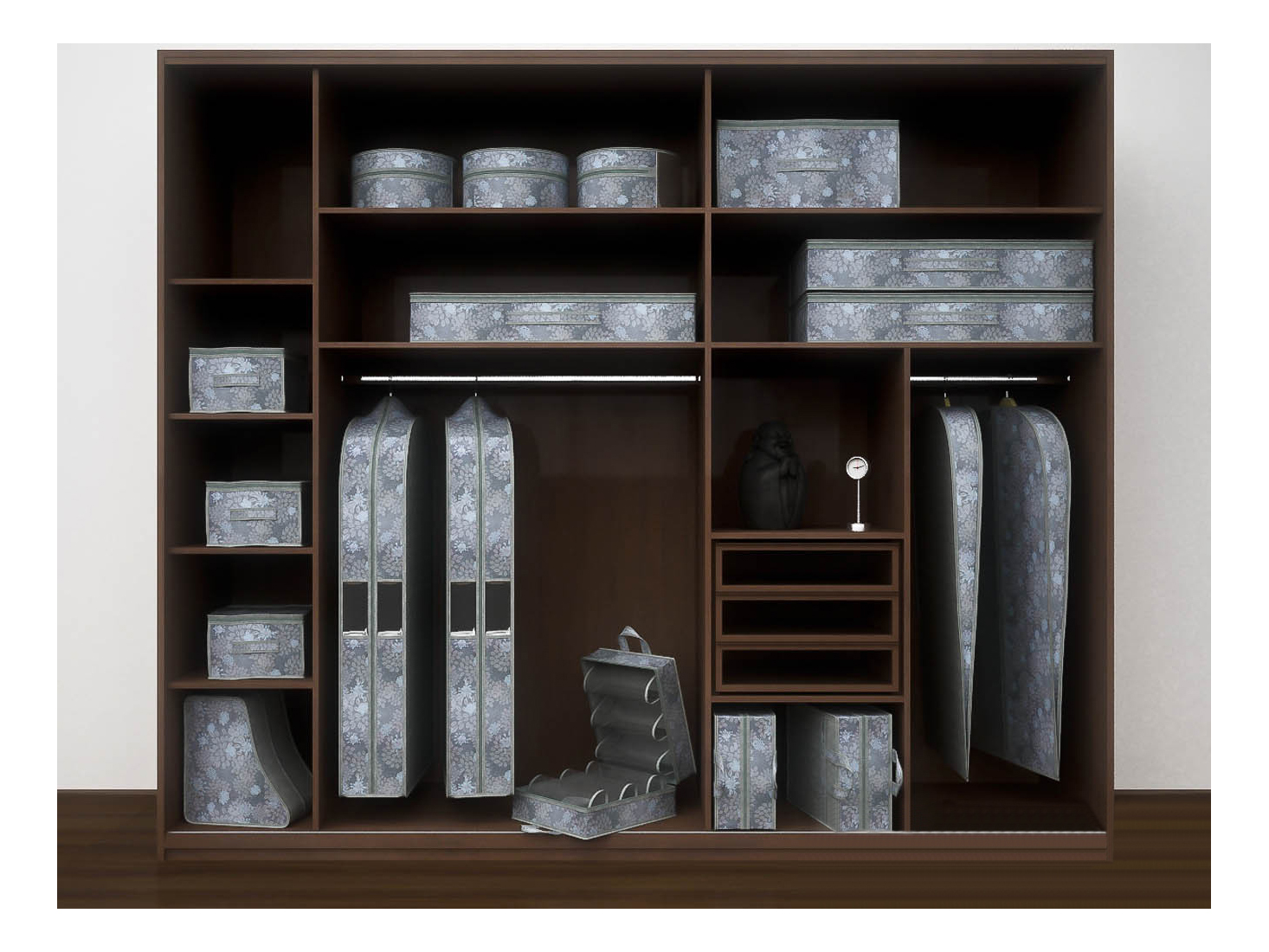 Mo-1681 (рсв). кофры для хранения в шкафу. кофры для хранения в шкафу. органайзер для вещей в шкаф. кофры для хранения в шкафу.